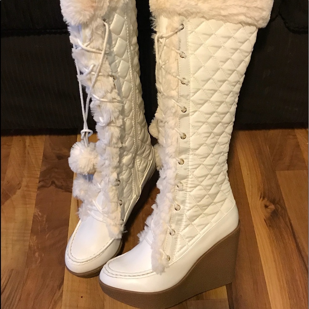 Knee High Wedge Boots